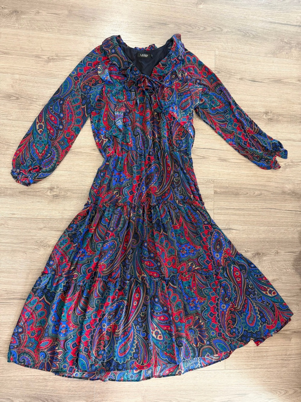 Lauren Ralph Lauren Multicolor Paisley Maxi Dress